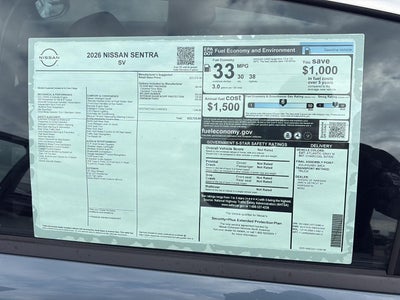 2026 Nissan Sentra SV