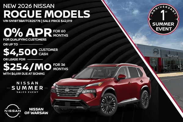 Select New 2026 Nissan Rogue Models
