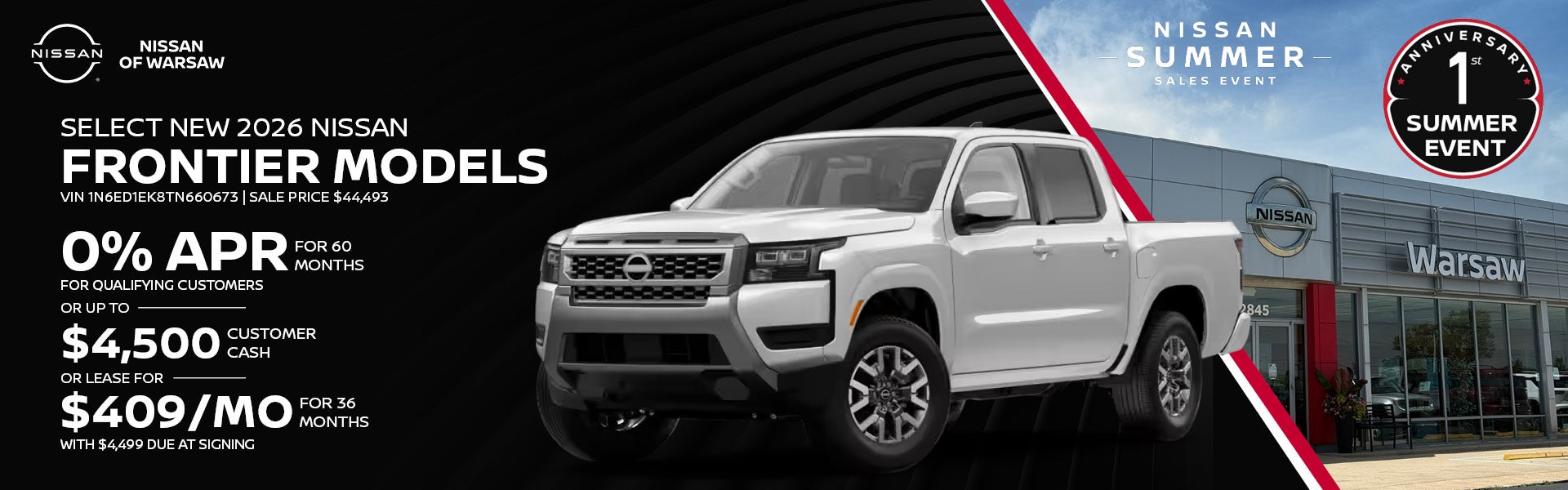 Select New 2026 Nissan Frontier Models