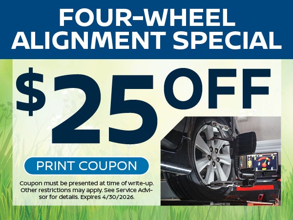 Four-Wheel Alignment Special