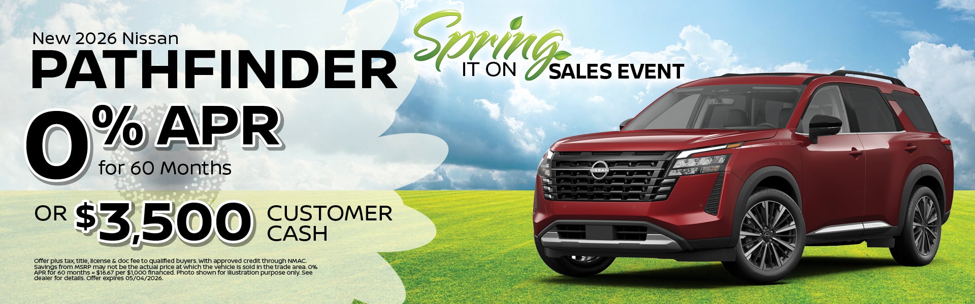 2026 Nissan Pathfinder Offer | Nissan of Warsaw