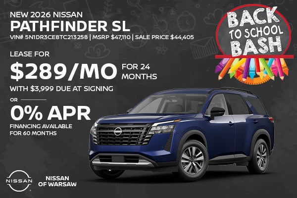 New 2026 Nissan Pathfinder SL