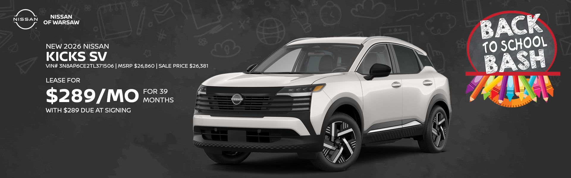 New 2026 Nissan Kicks SV