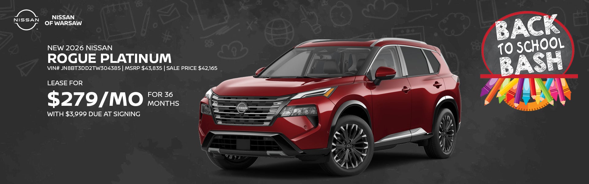 New 2026 Nissan Rogue Platinum
