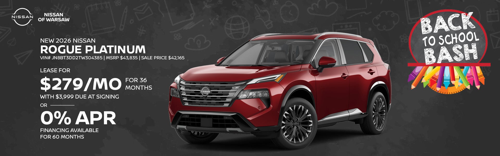 New 2026 Nissan Rogue Platinum