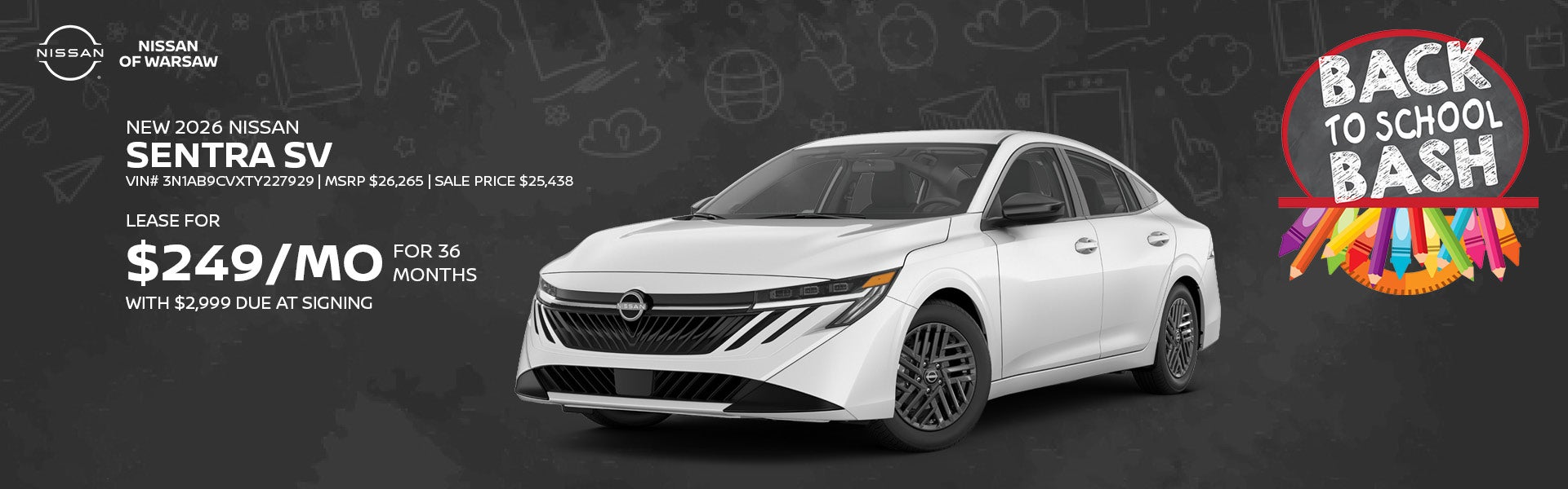 New 2026 Nissan Sentra SV 