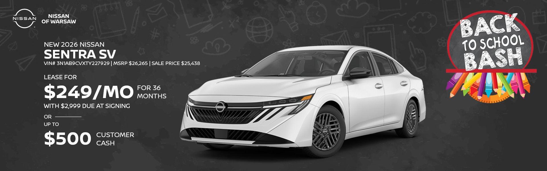 New 2026 Nissan Sentra SV 