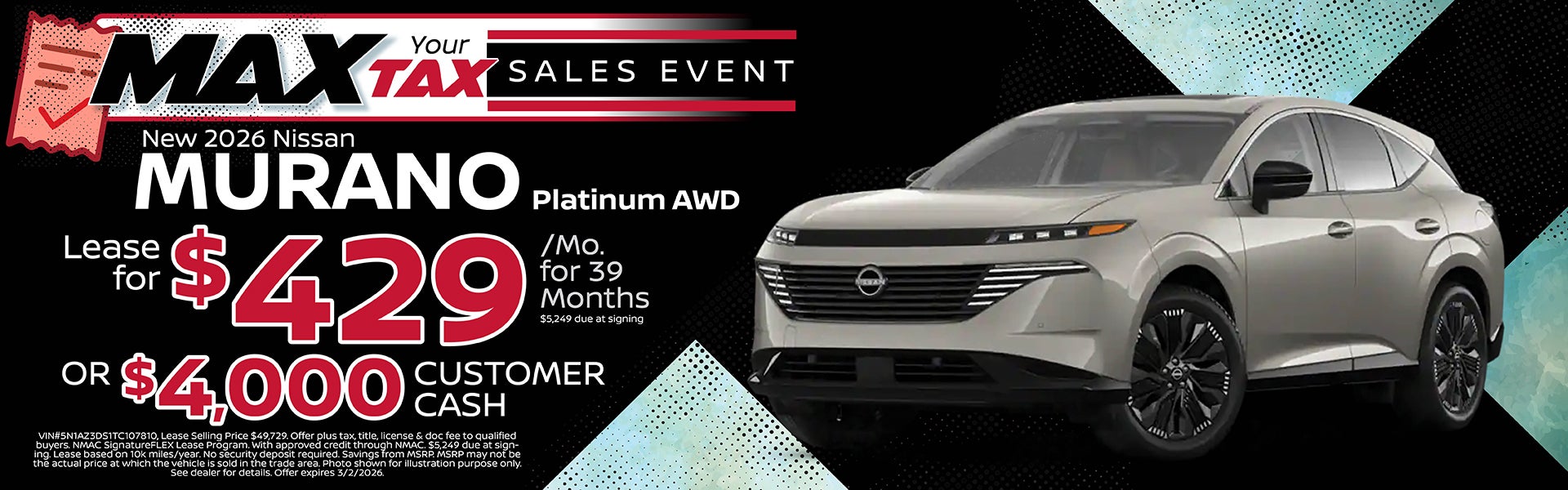 2026 Nissan Murano Offer | Nissan of Warsaw