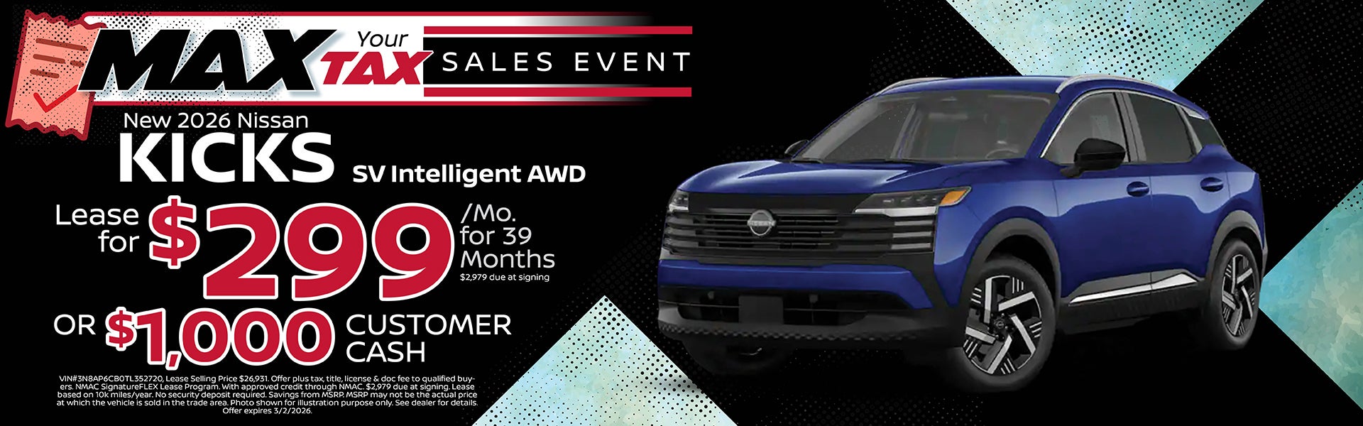 2026 Nissan Kicks Offer | Nissan of Warsaw