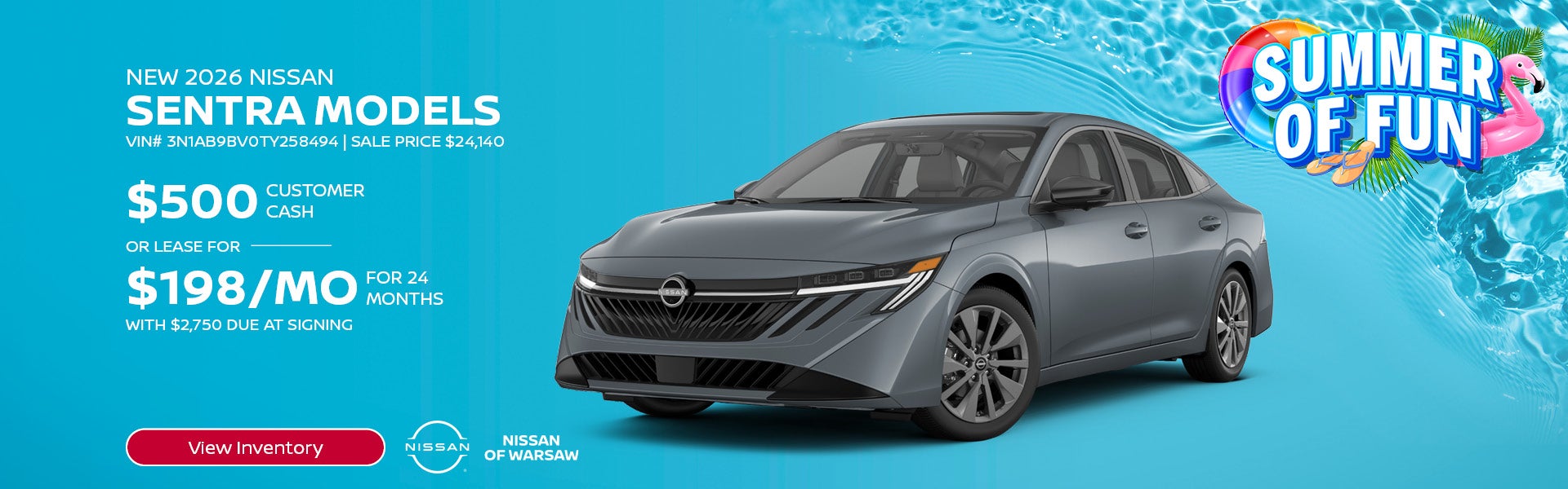 New 2026 Nissan SENTRA Models