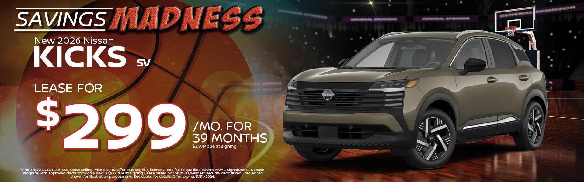 2026 Nissan Kicks Offer | Nissan of Warsaw