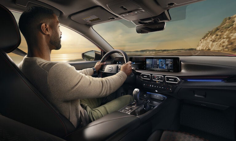 2026 Nissan Sentra interior dashboard with driver