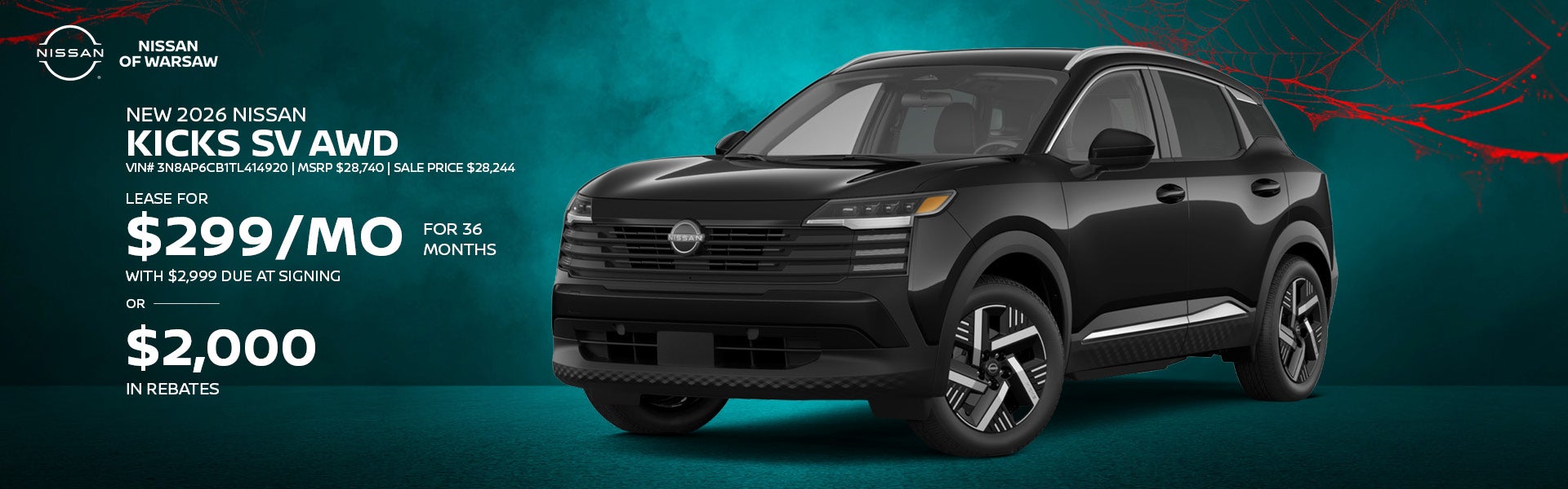 New 2026 Nissan Kicks SV AWD