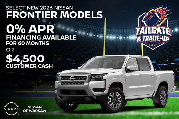 Save on a New 2026 Nissan Frontier!