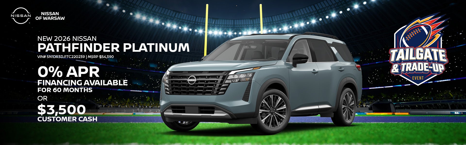Save on a New 2026 Nissan Pathfinder Platinum!