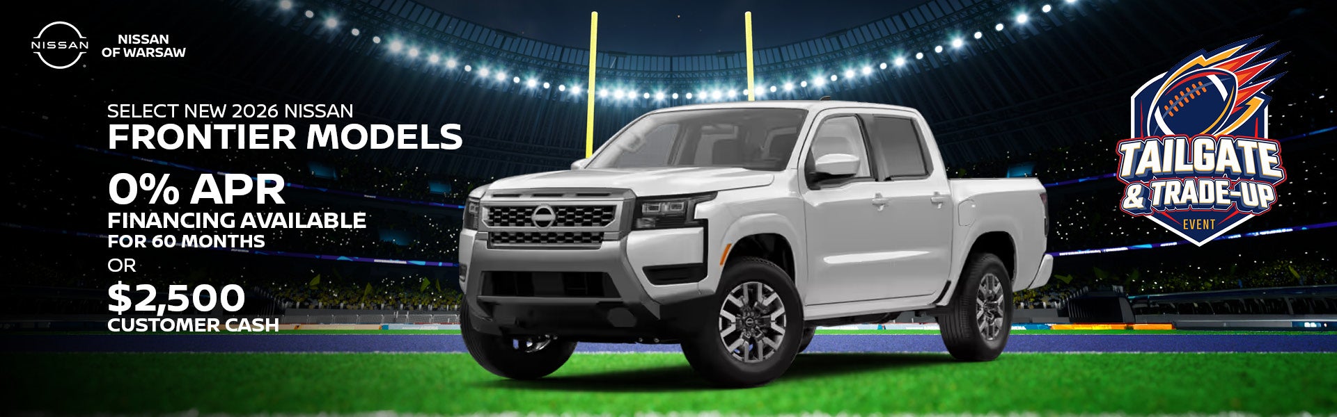 Save on a New 2026 Nissan Frontier!